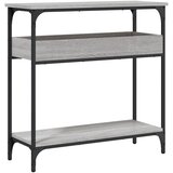  The Living Store Konzolna mizica s polico siva sonoma 75x29x75 cm inž. les - Konzolna Mizica, (21502408) | Shoptok.si