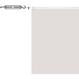  Okomita tenda bijela 100 x 1000 cm od tkanine Oxford | shoptok.hr