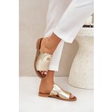 Zazoo Elegant Leather Slippers On Flat Heel | Shoptok.si