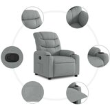  Naslonjač od tkanine svjetlosivi | shoptok.hr