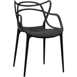 ITALIAN DESIGN THONET ČRNI STOL 55*55*84*47CM, (21300037) | Shoptok.si