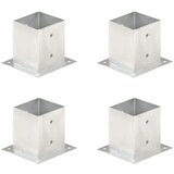 vidaXL Sidra za stebričke 4 kosi pocinkana kovina 121 mm | Shoptok.si