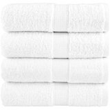 vidaXL Premium ručnici za pranje SOLUND 4 kom. Bijeli 30x30 cm 600 g/m² - Bijela 30 x 30 cm 4 | shoptok.hr
