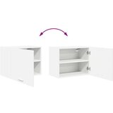 vidaXL Viseča omarica Riga Bela 50 x 31 x 40 cm Konstruiran les | Shoptok.si