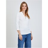 Orsay Cream T-shirt with three-quarter sleeves - Women | Shoptok.si