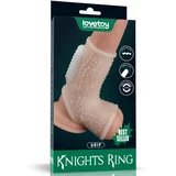 Lovetoy Vibrating Drip Knights Ring with Scrotum Sleeve