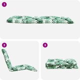  Sklopiva ležaljka s uzorkom lišća 175x54x8,5 cm Oxford tkanina | shoptok.hr