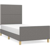 Okvir za krevet bez madraca tamnosivi 90x200 cm od tkanine | shoptok.hr
