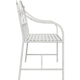  Vrtna klupa Antič White 104 x 52,5 x 89 cm Čelik | Eponuda.com