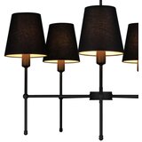  Luster na šipci MADELA 5xE14/40W/230V crna | Eponuda.com