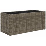  Vrtna sadilica s 2 posude siva 72 x 30 x 32 cm od poliratana | shoptok.hr