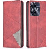INORCO Za Realme C55 spajanje PU usnjeno držalo za kartico, lupina telefona, vtisnjen vzorec, stojalo za mobilni telefon, (22033376) Cene