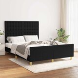  Okvir za krevet bez madraca crni 140x200 cm od tkanine | shoptok.hr