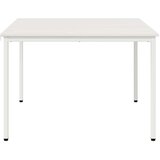  Jedilna miza Bela 110 x 110 x 75 cm Masivno borovo les, (5000269089) | Shoptok.si