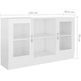  Vitrina visoki sjaj bijela 120 x 30 5 x 70 cm od iverice | shoptok.hr