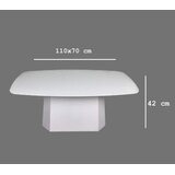 Hanah home Club sto Lilyum Veliki, 100x42x54 cm, Bijeli | Eponuda.ba