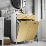 MID.YOU Srednje Visoka Omara Landos M, Bela, Barva Hrasta | Shoptok.si