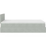 vidaXL Okvir kreveta s madraca svijetlosivi 120x200cm baršunasti | shoptok.hr