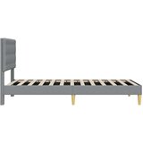  Krevetna konstrukcija Svjetlosiva 100 x 200 cm Tkanina | Eponuda.ba