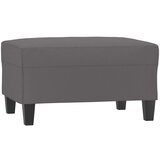  The Living Store Stolček za noge siv 70x55x41 cm umetno usnje - Stolček Za Noge, (21449110) | Shoptok.si