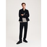 Reserved hlače chino na rob - črna | Shoptok.si