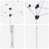  Rastezljivi šator za svadbe - šator za zabave Crna 288 x 288 x 245 cm | shoptok.hr