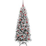 vidaXL Umjetno božićno drvce s stalakom Bijelo 63 x 63 x 150 cm | shoptok.hr