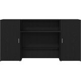  Recepcijski stol crni hrast 200x50x103,5 cm konstruiranog drva | shoptok.hr