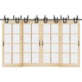  Komplet opreme za drsna vrata 366 cm jeklo črne barve, (22046898) | Shoptok.si