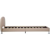  Posteljni okvir kapučino umetno usnje 100x200 cm | Shoptok.si