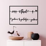 Wallity Zidna dekoracija Respect Your Home Your Family Your Love 2, 75 x 45 cm, Crna | Eponuda.ba