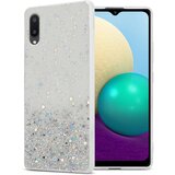 Cadorabo Ohišje, združljivo z Samsung Galaxy A02 / M02 in prozorna z bleščicami - Zaščitni ovitek iz prožnega silikona TPU s svetlečimi bleščicami, (20860319) | Shoptok.si
