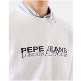 PepeJeans Puloverji PM5800029 MATTHEW CREW Bela | Shoptok.si