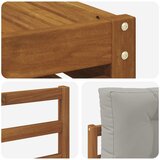  Set vanjskih sofa 8 kom. Prirodna i svijetlo siva | shoptok.hr
