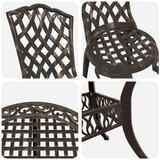  Set od 7 komada za objedovanje u vrtu od brončanog lijevanog aluminija | shoptok.hr