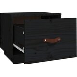  Noćni ormarići 2 kom crni 40 x 34 x 35 cm od masivne borovine | shoptok.hr