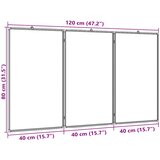 Magnetna bijela ploča sklopiva 120 x 80 x 1,7 cm aluminijska | shoptok.hr