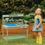 Kinder Home Dječja drvena kuhinja vrtna 80x37x88 cm 2424 Slike