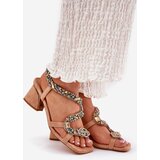 ARTIKER Womens Heeled Sandals With Crystals | ePonuda.com