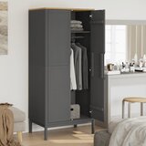  Ormar FLORO sivi 77 x 53 x 171 cm od masivne borovine | Shoptok.si