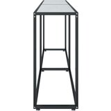 vidaXL Konzolni stol boja bijeli mramor 220x35x75 5 cm kaljeno staklo | shoptok.hr