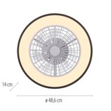 Just LIGHT. 14447-18 - LED RGBW prigušiva plafonski ventilator LENO LED/44W/230V + daljinski upravljač | Eponuda.com