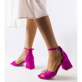 D/CEO Black sandals on a block heel Millo | Shoptok.si