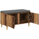  Klupa za hodnik s jastukom s vratima Staro drvo 80 x 38 x 46 cm | shoptok.hr