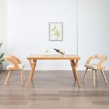 vidaXL jedilni stoli 2 kosa krem ukrivljen les in umetno usnje | Shoptok.si
