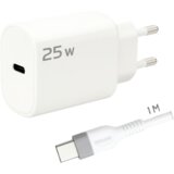 Redline Punjač sa USB-C kablom G25C+CC-1M, 25W, Bijeli | Eponuda.ba