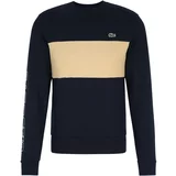 Lacoste Sweater majica bež / mornarsko plava / bijela