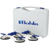 Bohle sesalni dvižnik VERIBOR® blue line, de 2 kosa, osrednji del iz aluminija z 2 glavama in prečnim ročajem, nosilnost 70 kg, plošča s Ø 120 mm Cene