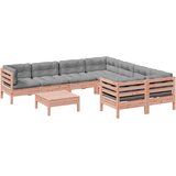  9-dijelni set vrtnih sofa s jastucima masivno drvo duglazije | Eponuda.ba