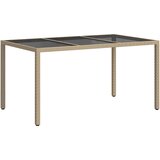  Stol za vrt Bež 150 x 90 x 75 cm poliratan | shoptok.hr